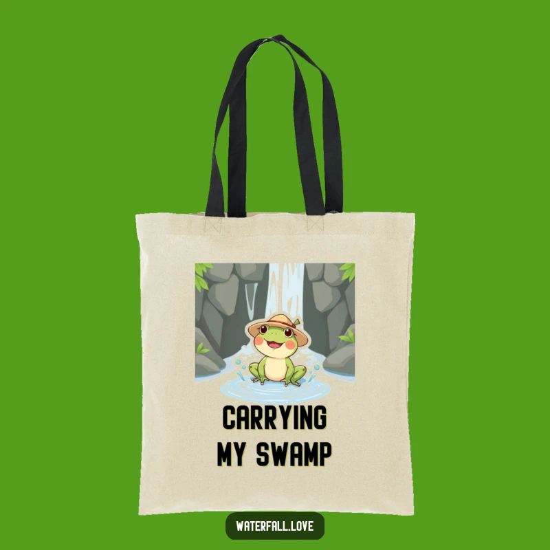 Funny Frog Tote Bag: Carry Your Essentials with a Smile